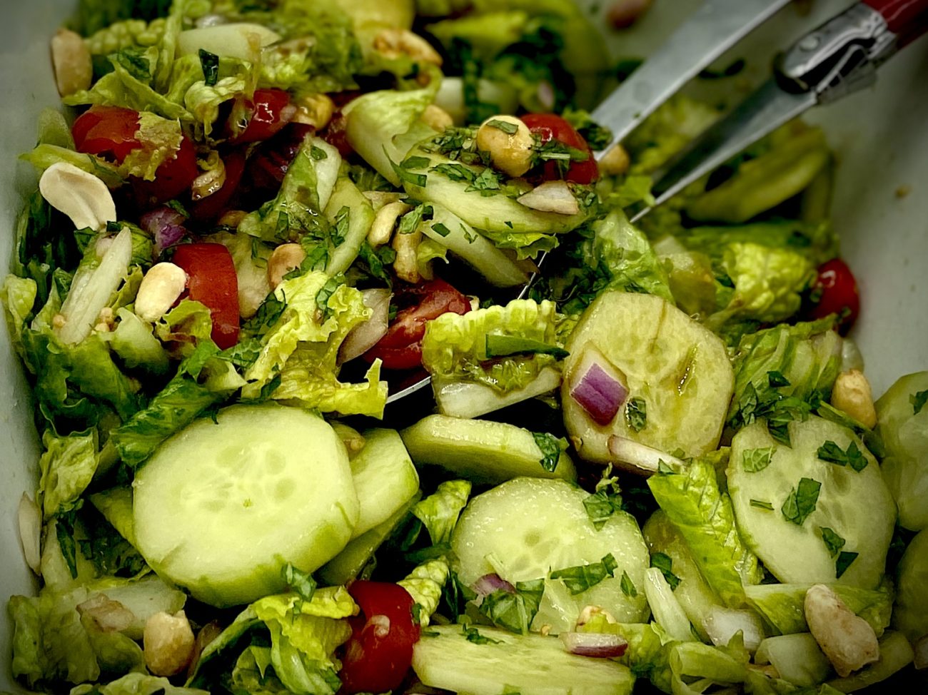 Crunchy Thai Salad with Peanuts and Fresh Herbs