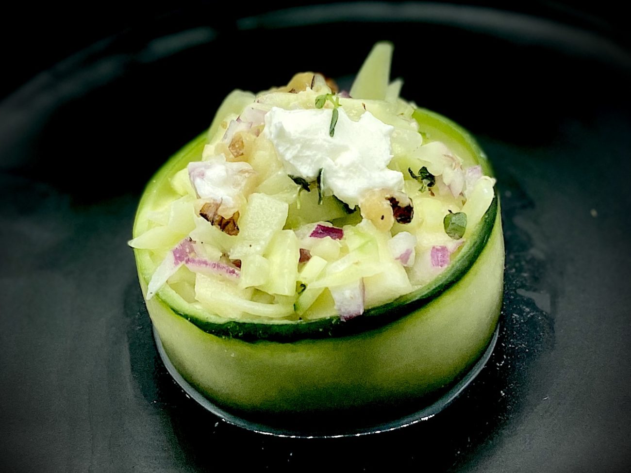 5-star Cucumber Apple Walnut Salad