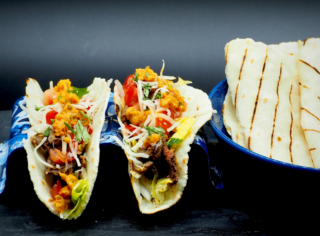 Grilled Mojo Beef Tacos with Fuego Salsa Sauce