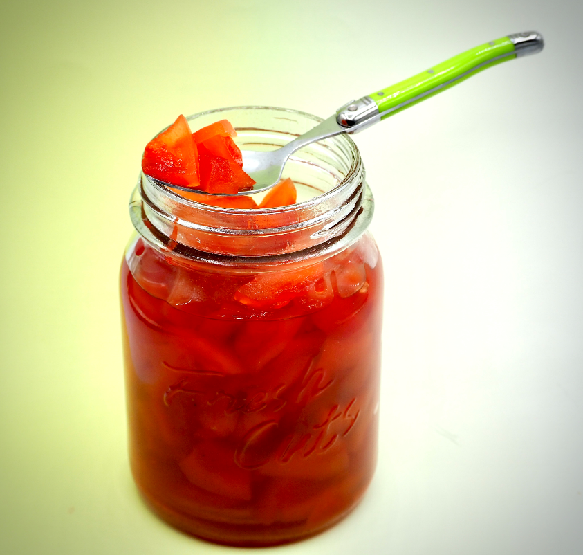 Sweet Pickled Candied Watermelon Rind
