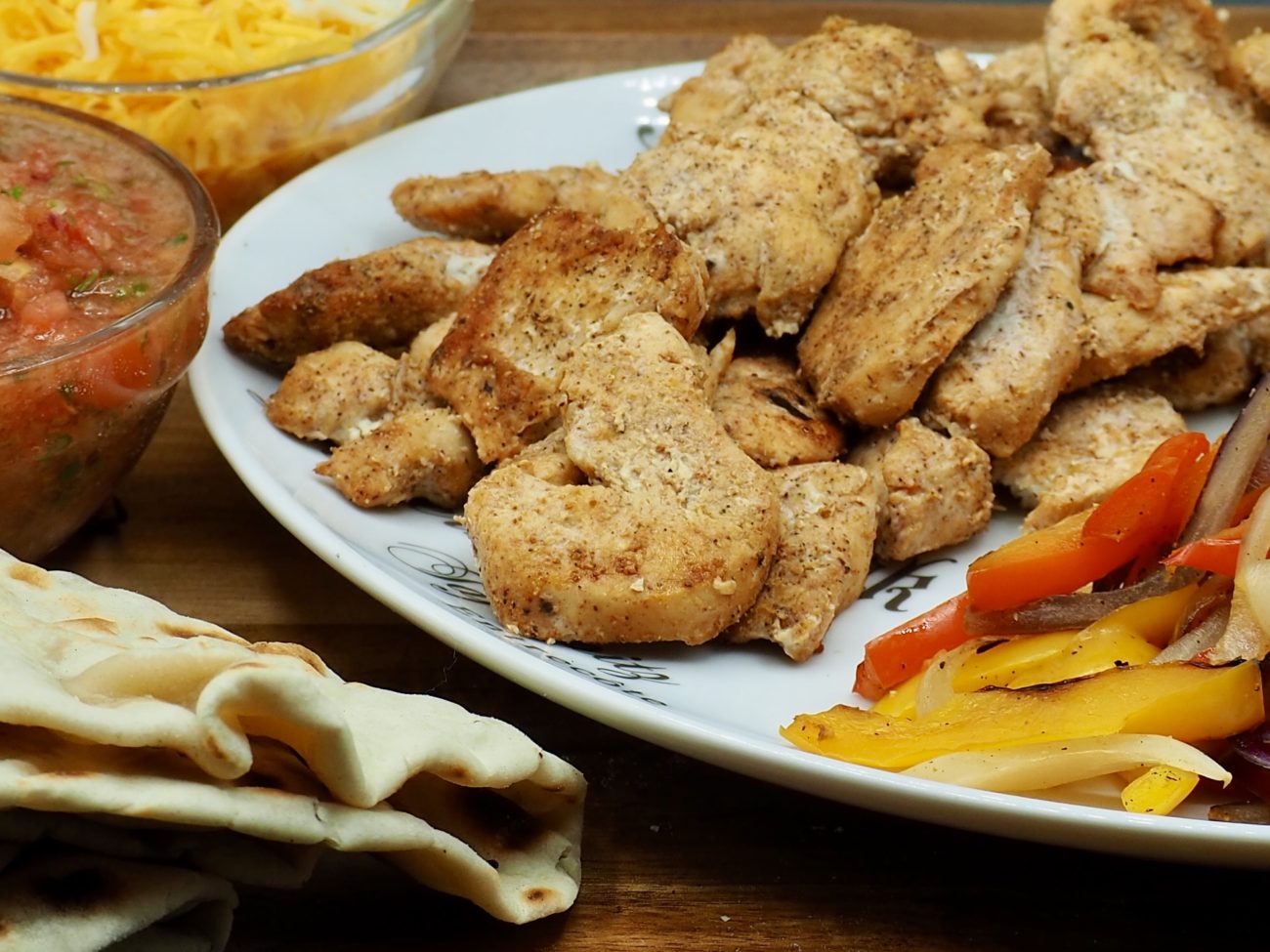 Chicken Fajitas with Spicy Cilantro Lime Marinade