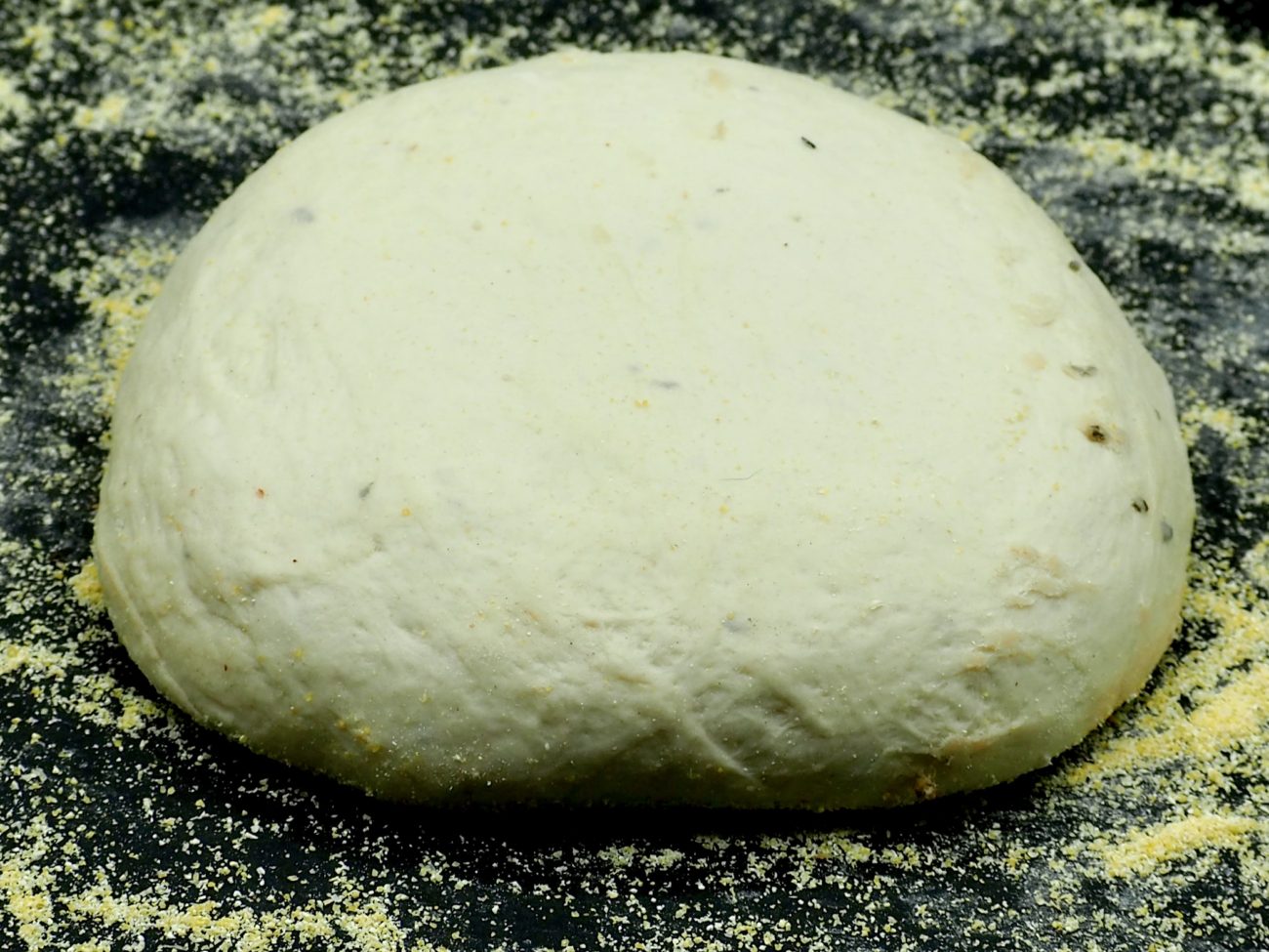 Homemade Rustic Pizza Dough with Herbs