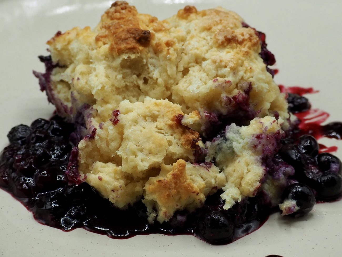 Berrilicious Blueberry Cobbler – a lower fat version!