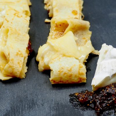 French Crêpes with Camembert and Fig Jam Recipe Allison Antalek cut2therecipe