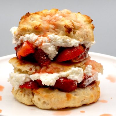 Low Fat Strawberry Shortcake with Greek Yogurt Recipe Allison Antalek cut2therecipe