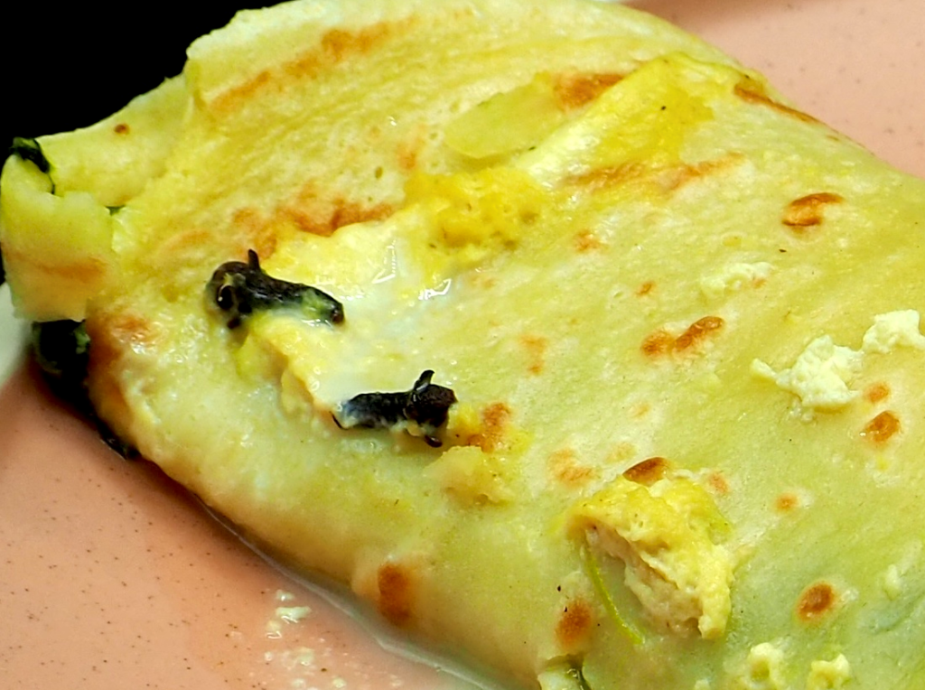 French Crêpes with Chicken and Spinach Filling Recipe Allison Antalek cut2therecipe