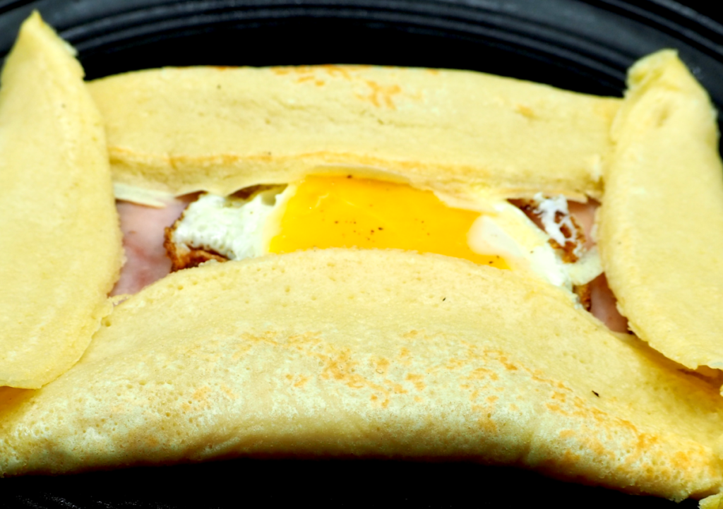 French Crêpes with Ham, Egg and Cheese Recipe Allison Antalek cut2therecipe