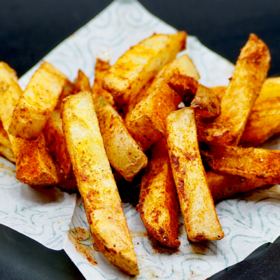 Oven Baked French Fries from Scratch with Paprika Recipe Allison Antalek cut2therecipe