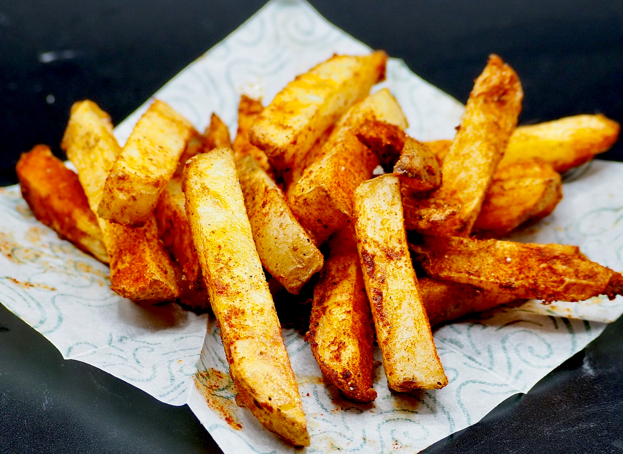 Oven-Baked French Fries from Scratch with Paprika