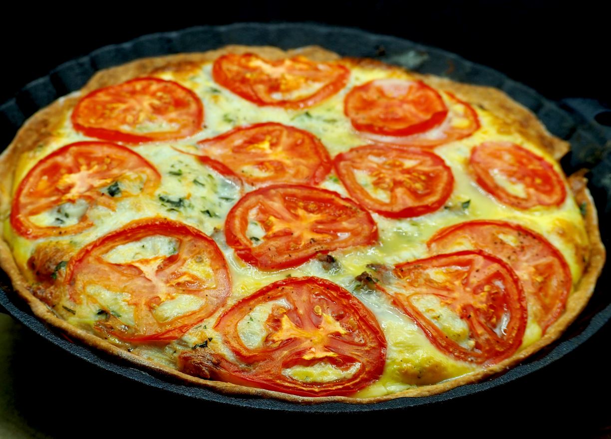 Beef and Tomato Quiche Tart