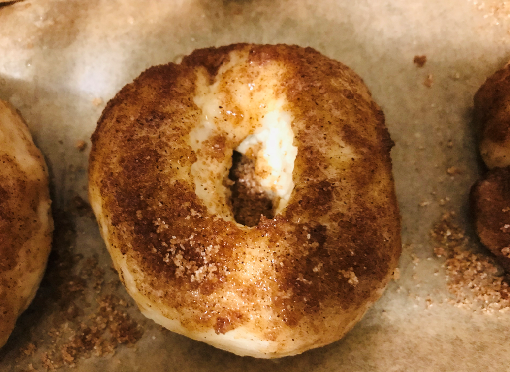 Homemade Cinnamon and Sugar Bagels