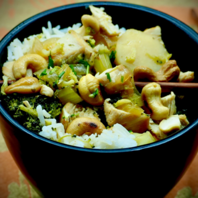 Thai Chicken Cashew Stir-Fry Recipe cut2therecipe Allison Antalek