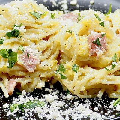 Easy Spaghetti Carbonara Recipe Allison Antalek cut2therecipe