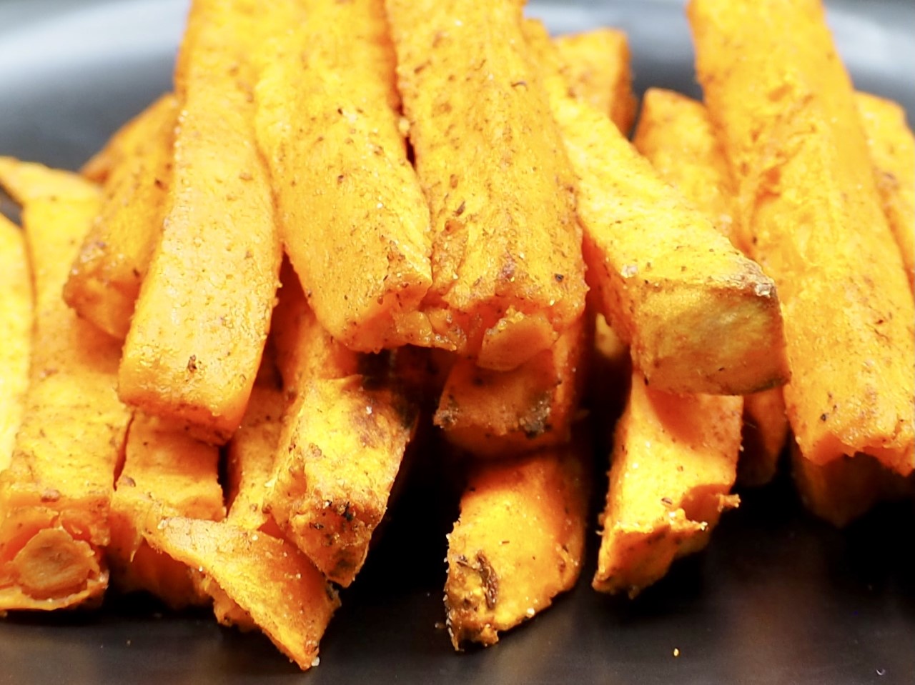 Oven-Baked Sweet Potato Fries from Scratch with Paprika