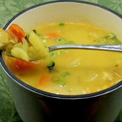 Thai Chicken Coconut Lemongrass Soup Recipe Allison Antalek cut2therecipe