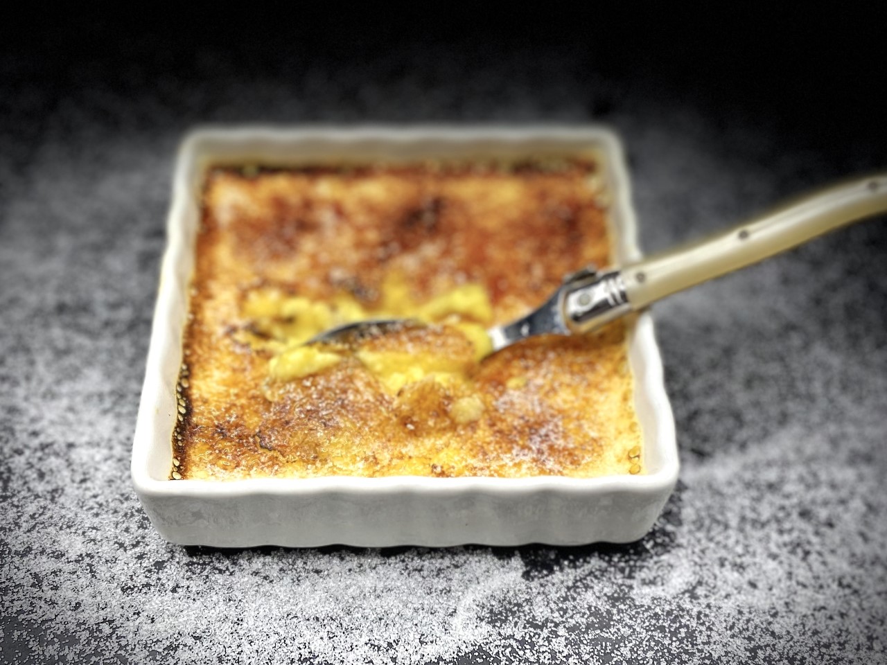 Crème Brûlée (Baked Custard with Caramalized Sugar Crust)