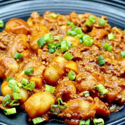 Moroccan Gnocchi with Ground Beef and Sweet Potato Recipe Allison Antalek cut2threcipe