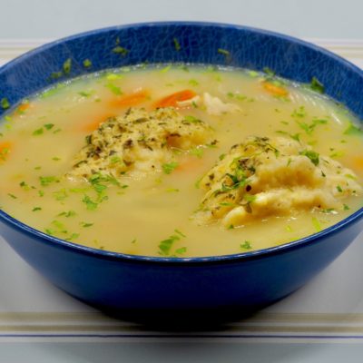 Chicken Soup with Herb Dumplings Recipe Allison Antalek cut2therecipe