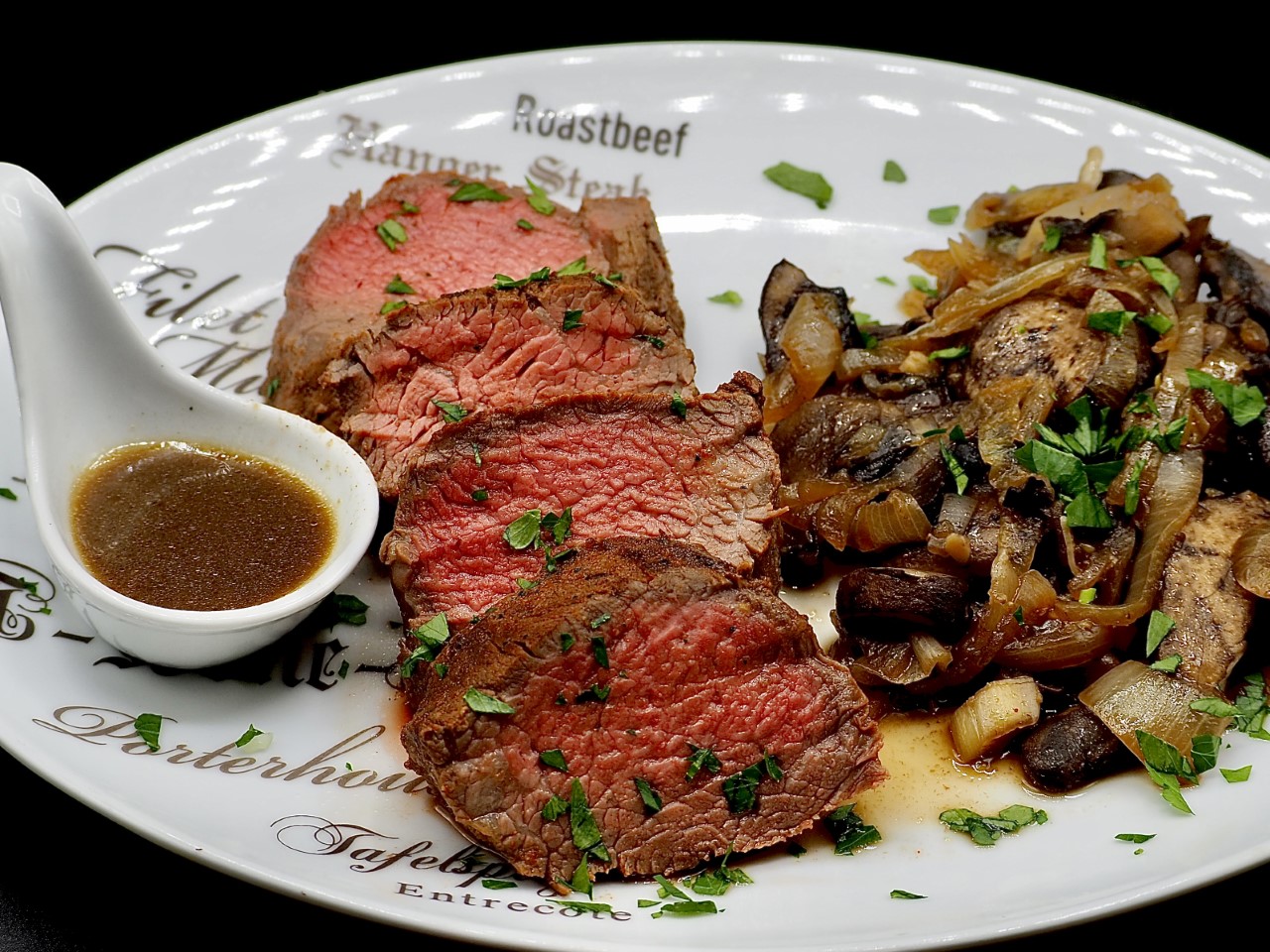 French Quarter Steaks or Tenderloin with Sautéed Mushrooms