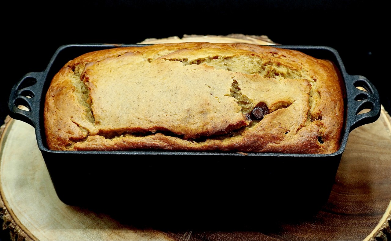 Double Whammy Peanut Butter Chocolate Banana Bread