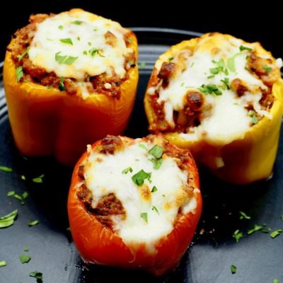 Ultimate Ground Beed Stuffed Peppers (without Rice) Recipe Allison Antalek cut2therecipe