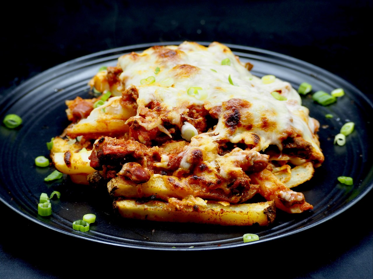 Homemade Loaded Chili Cheese Fries