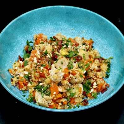 Baharat Chicken Couscous Salad Recipe Allison Antalek cut2therecipe