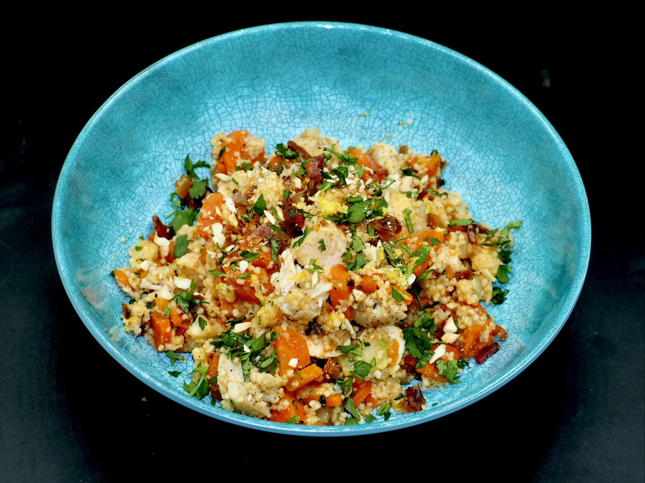 Chicken Baharat Couscous Salad