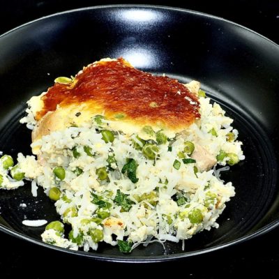Easy Rice and Pea Casserole Recipe Allison Antalek cut2therecipe