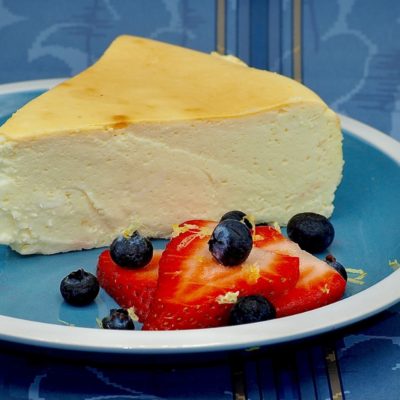 No-Crust Low-Fat Cheesecake Recipe Allison Antalek cut2therecipe