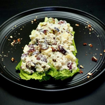 Healthy Chicken Waldorf Salad with Greek Yogurt and No Mayonnaise Recipe cut2therecipe Allison Antalek