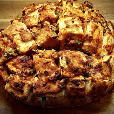Jalapeno Pizza Bacon Pull-Apart Bread Recipe Cut2therecipe Allison Antalek
