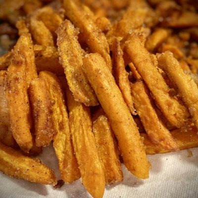 Crispy Fried Sweet Potato French Fries Allison Antalek cut2therecipe