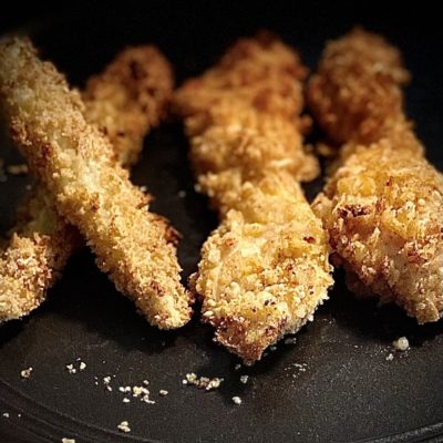 Baked Chip-crusted Chicken Strips Recipe Allison Antalek cut2therecipe