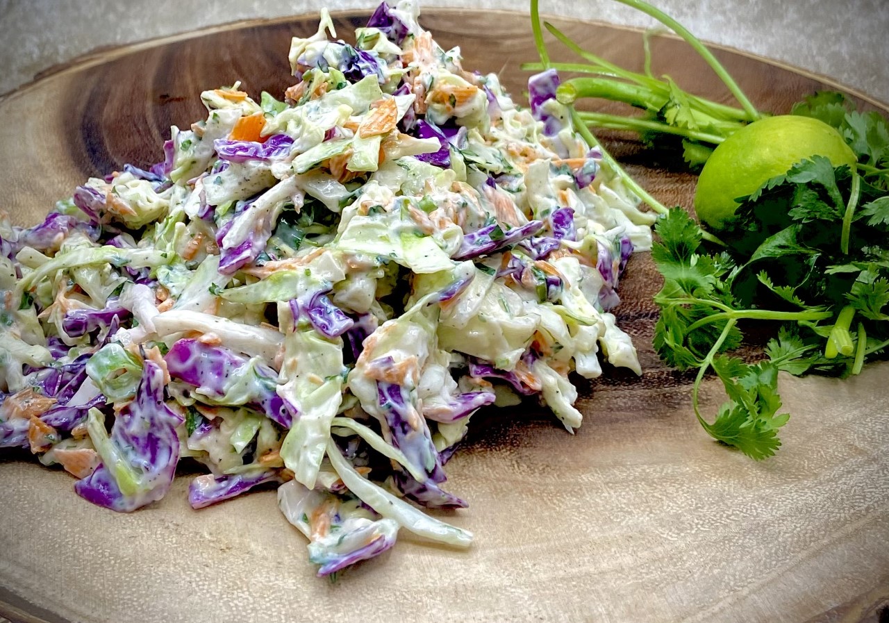 Refreshing Lime and Cilantro Coleslaw