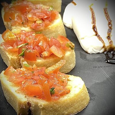 Bruschetta with Tomatoes and Basil Recipe Allison Antalek cut2therecipe