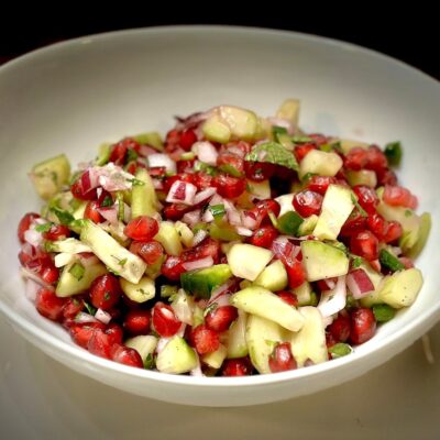 Cucumber Pomegranate Salad Recipe Allison Antalek cut2therecipe