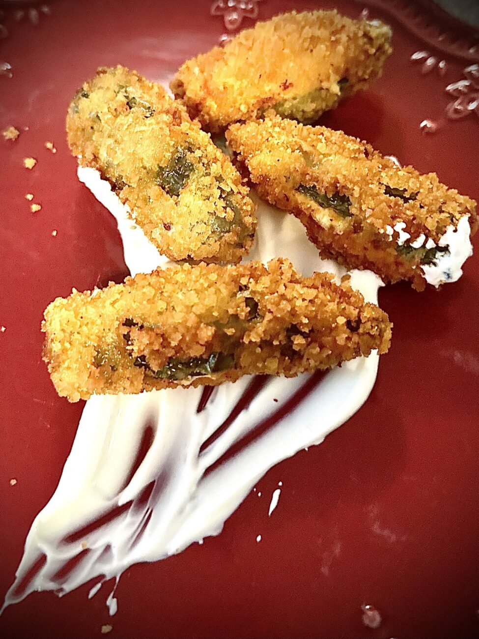 Cripsy Breaded and Fried Jalapeño Pepper Poppers