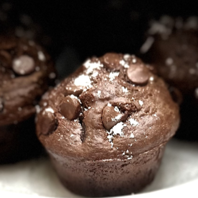 Chocolate Espresso Chocolate Chip Muffins recipe allison antalek cut2therecipe_SM