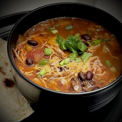 Mexican Chicken Blackbean Soup Recipe Allison Antalek Cut2therecipe