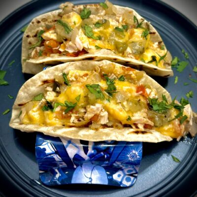 chicken tacos with homemade tomatillo salsa verde recipe cut2therecipe allison antalek